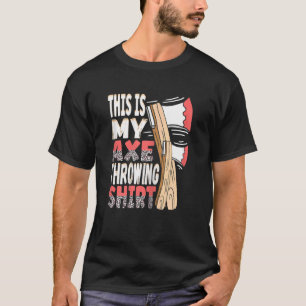 Könser det här är min ax som kastar leopard Ax Hat T Shirt