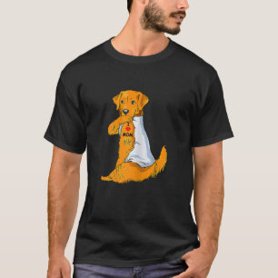 Könser i Kärlek Mamma Tattoo Golden Retriever Mamm T Shirt