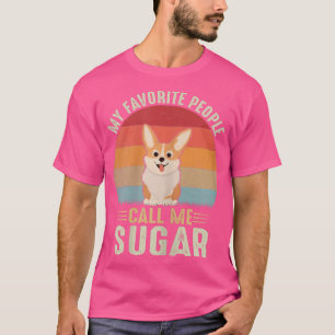 Könser Mina favoriter kallar mig Sugar Cute Corgi T Shirt