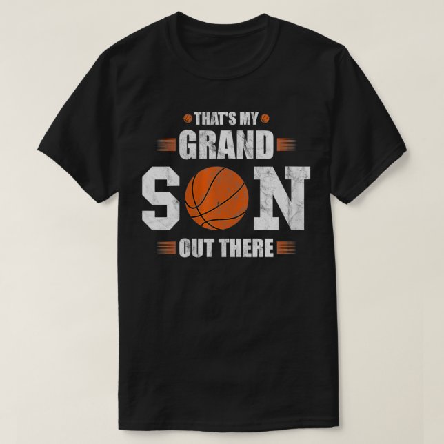 Könser som är min morson ute på basketbollen t shirt (Design framsida)