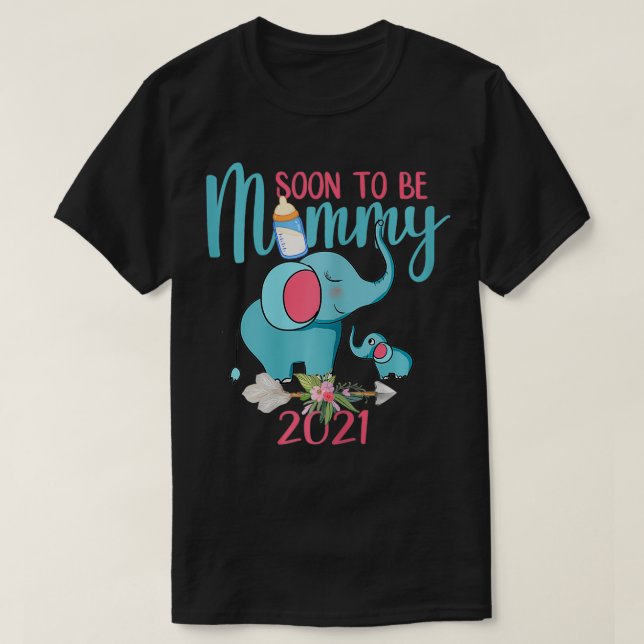 Könser som snart kommer att vara Mamma 2021 Mor Gr T Shirt (Design framsida)