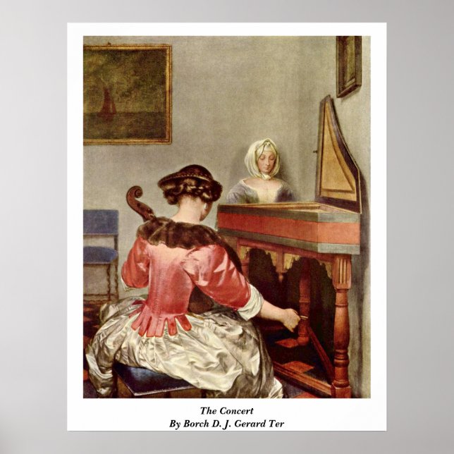Konsert av Borch D. J. Gerard Ter Poster (Framsidan)