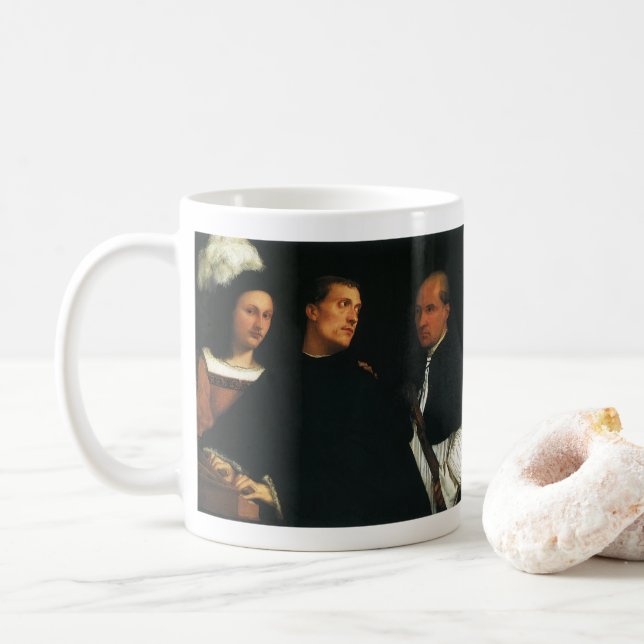 Konsert av Titian Vintage Renaissance Fine Art Kaffemugg (Med munk)