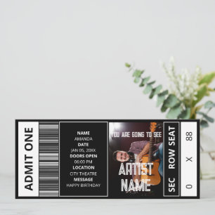 Konsert Biljett-anpassad händelse biljett Souvenir Inbjudningar