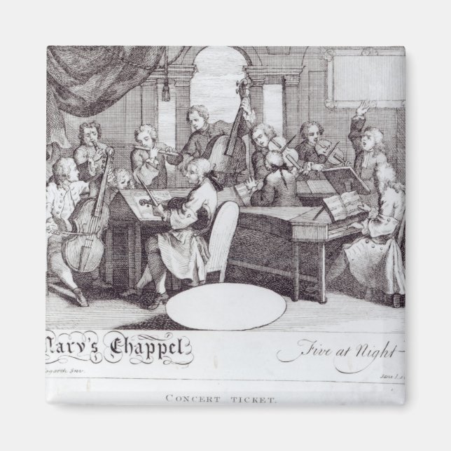 Konsert Biljett för Marys chapel Magnet (Framsidan)