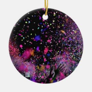 Konsert Confetti Julgransprydnad Keramik