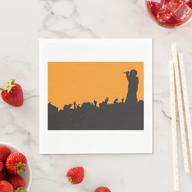 Konsert Crowd Papper Napkins Pappersservett (Skapare uppladdad)