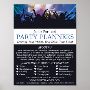 Konsert Crowd, Party-annonsering Poster