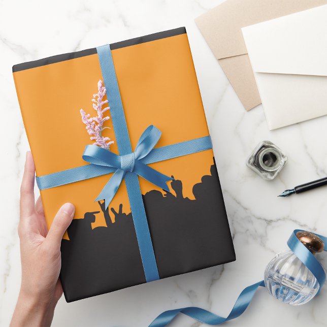 Konsert Crowd Wrapping Papper Presentpapper (Skapare uppladdad)