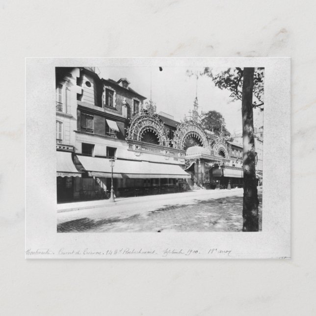 Konsert de Trianon i Paris Vykort (Framsida)