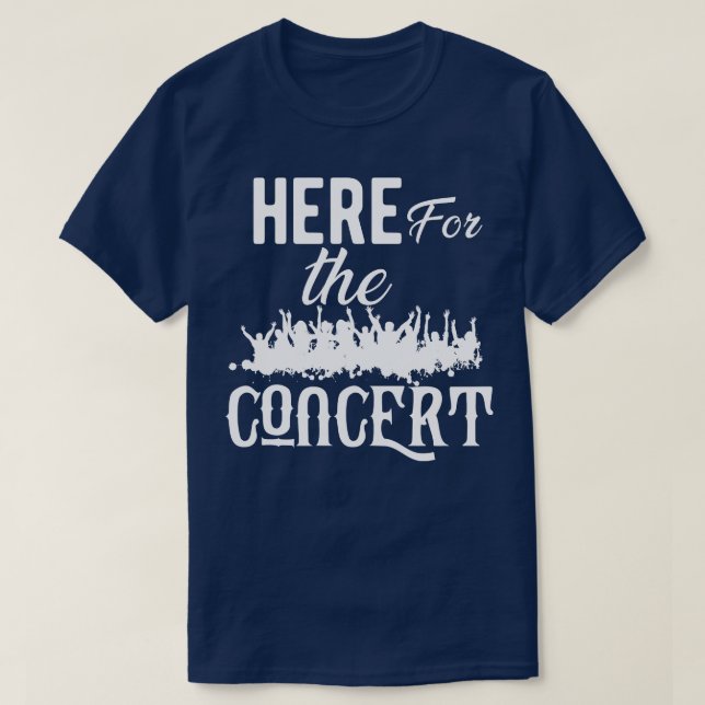 Konsert här för konserten t shirt (Design framsida)