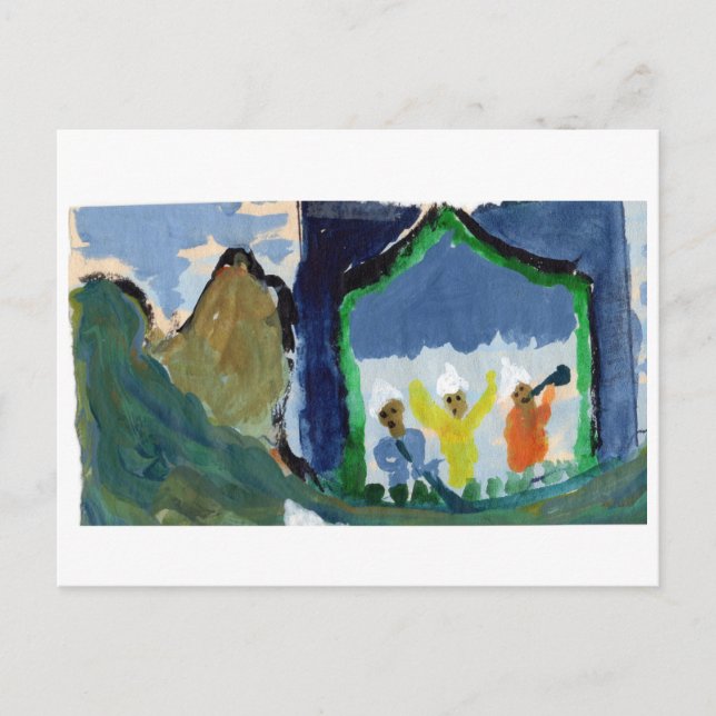 Konsert i bergskorten vykort (Framsida)