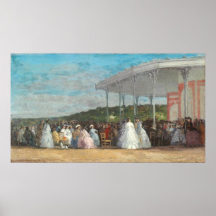 Konsert i kasino - Eugène Boudin Fine Art Poster