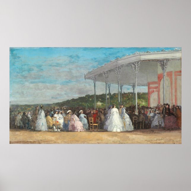 Konsert i kasino - Eugène Boudin Fine Art Poster (Framsidan)
