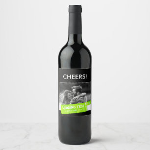 Konsert i rock and roll Bröllop Biljett Spara datu Vinflaska Etikett