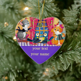 konsert julgransprydnad keramik