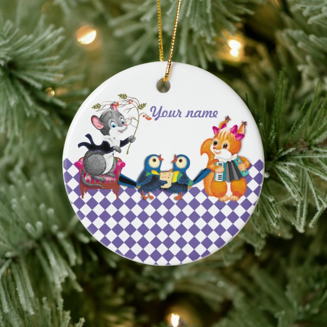 konsert julgransprydnad keramik (Träd)