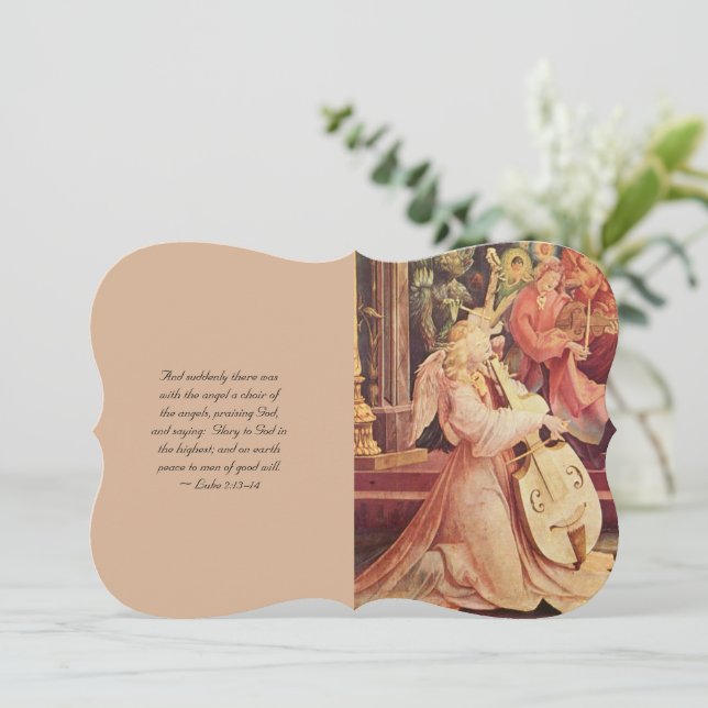 Konsert med skript i Änglar Julkort (Stående Fram)