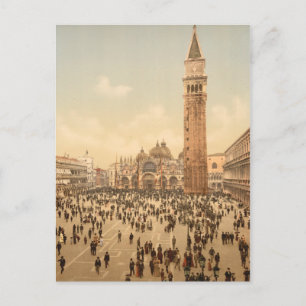 Konsert på St Mark's Square II, Venedig, Italien Vykort