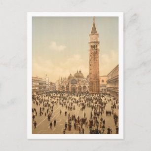 Konsert på St Mark's Square II, Venedig, Italien Vykort