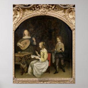Konsert: Singer och Theorbo Player Poster