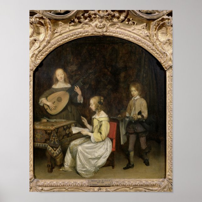 Konsert: Singer och Theorbo Player Poster (Framsidan)