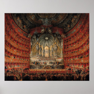 Konsert som ges av Kardinal de La Rochefoucauld Poster