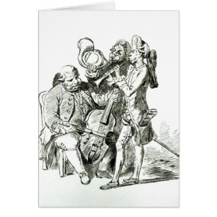 Konsert Spirituale som publiceras 23rd mars 1773 Hälsningskort
