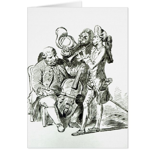 Konsert Spirituale som publiceras 23rd mars 1773 Hälsningskort (Framsidan)