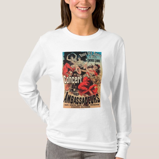 Konsertaffisch på avenyn de Champs-Elysees Tee (Framsida)