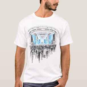 konsertarenor med holografiska artister t shirt