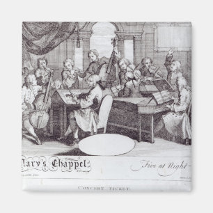 Konsertbiljett för Marys kapell Magnet