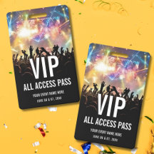 Konsertbiljett VIP All Access-pass 