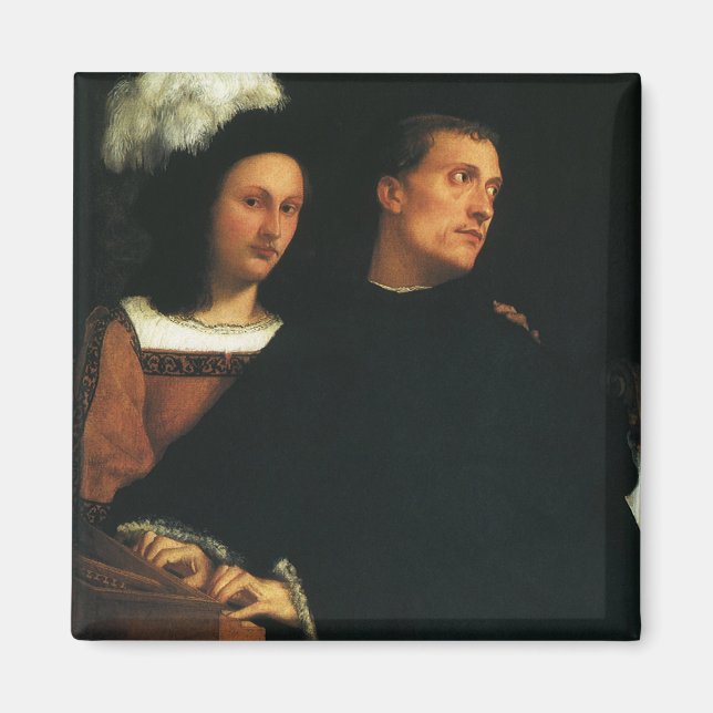 Konserten av Titian Vintage Renässans Finkonst Magnet (Framsidan)