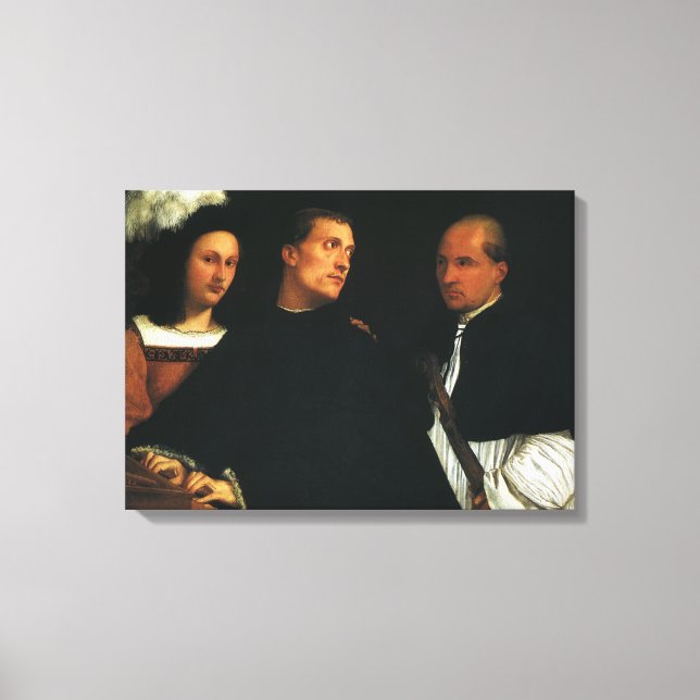 Konserten av Titian Vintage Renässanskonst Canvastryck (Framsida)