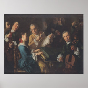 Konserten, c.1755 poster