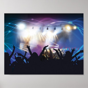 Konsertfolkmassaaffisch Poster