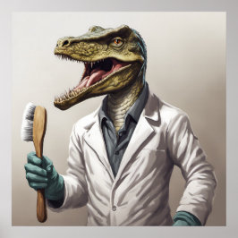 Konservasaurus Dinosaur Art-utskrift Poster