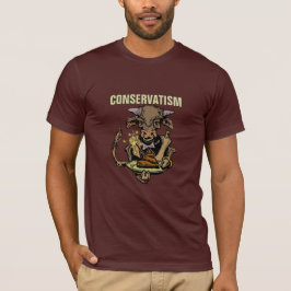 Konservatism: Bull betjänar middagen av kummelgöds T Shirt