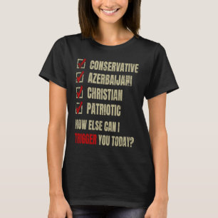Konservativ Azerbajdzjansk Kristna Patriotiska T Shirt