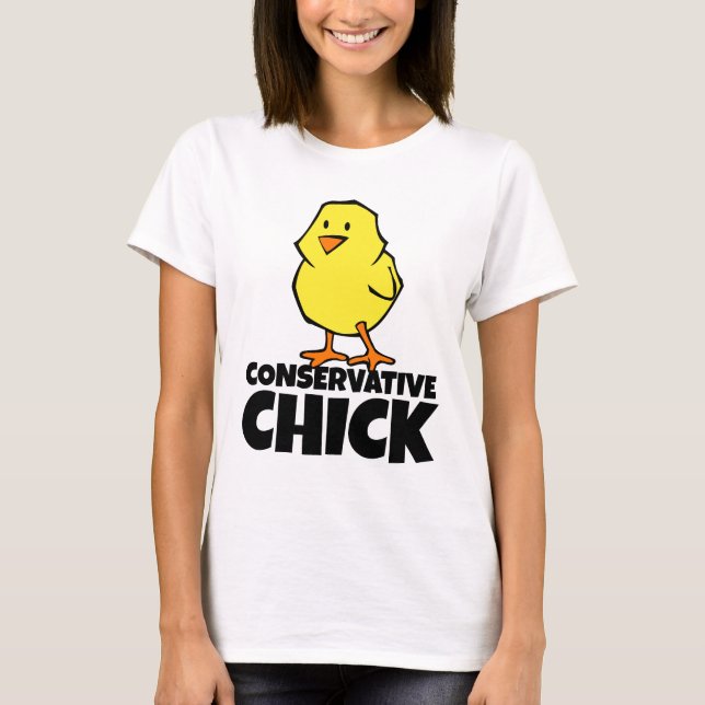 Konservativ Chick Dam T-shirts (Framsida)