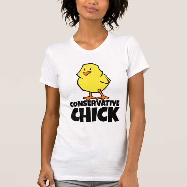Konservativ Chick Dam T-shirts (Framsida)