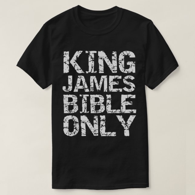 Konservativ Christian Translation Kung James Bibl T Shirt (Design framsida)