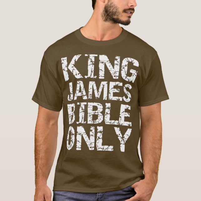 Konservativ Christian Translation Kung James T Shirt (Framsida)