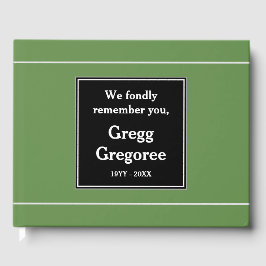 Konservativ, enkel begravningsgäst Bok