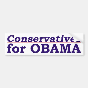 Konservativ för den Obama bildekalet Bildekal