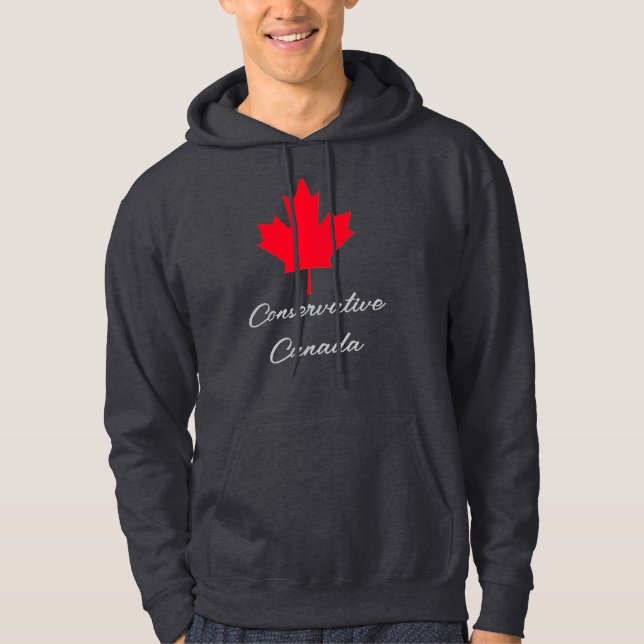 Konservativ Kanada Tröja Hoodie (Framsida)
