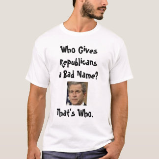Konservativ mot presidenten Bush Tee Shirt