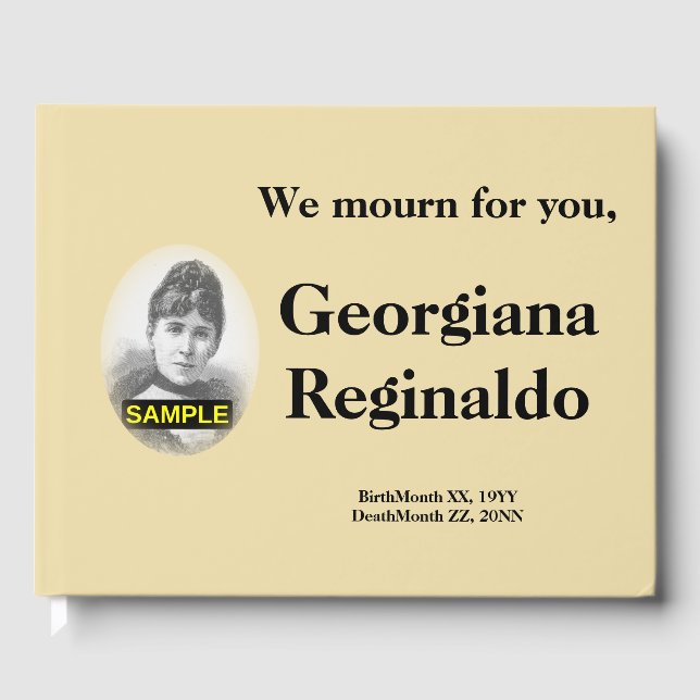 Konservativ och Elegant begravningsgäst Bok (Framsida)