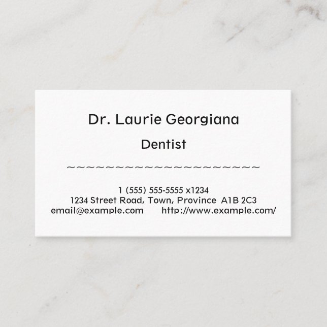 Konservativ, ödmjukt Affärskort Visitkort (Framsida)